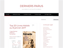 Tablet Screenshot of derniersparus.com